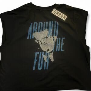 Brand New Urban Outfitters Deftones Around The Fur Muscle Tee Crop Size Large